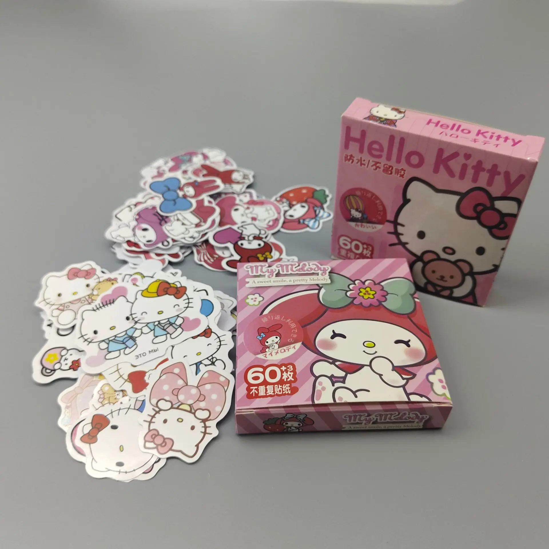 Sanrio autocollants coffret cadeau mignon bagages cahier Skateboard tasse d'eau Graffiti autocollants décoratifs