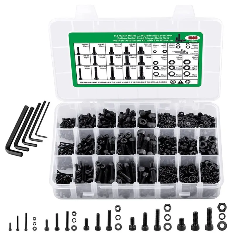 Y50A-Hex Socket Head Cap Screws Screw & Bolt Assortment Sets Metric Hex Socket Head Cap Bolts Screws And Nuts