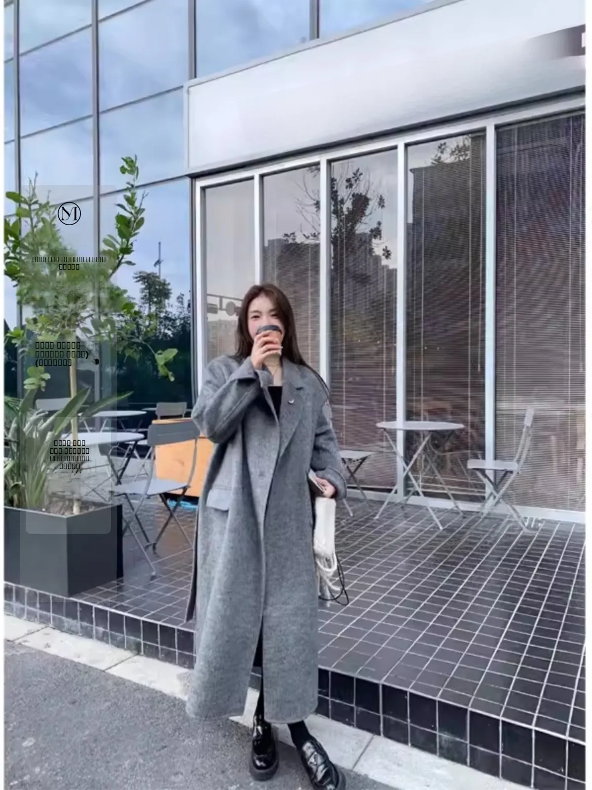 

Yuyee Camel Wool Korean Sle Coat 0% Spun Yarn 90% Australian Wool Women's Faion Autumn Winter Outerwear