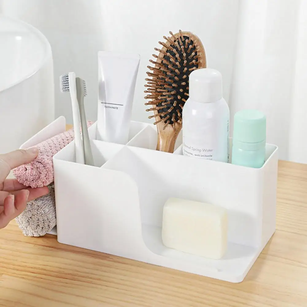 

Desktop Organizer Retractable Multi-compartment Desktop Storage Box for Cosmetic Stationery Organization Home Office Desktop