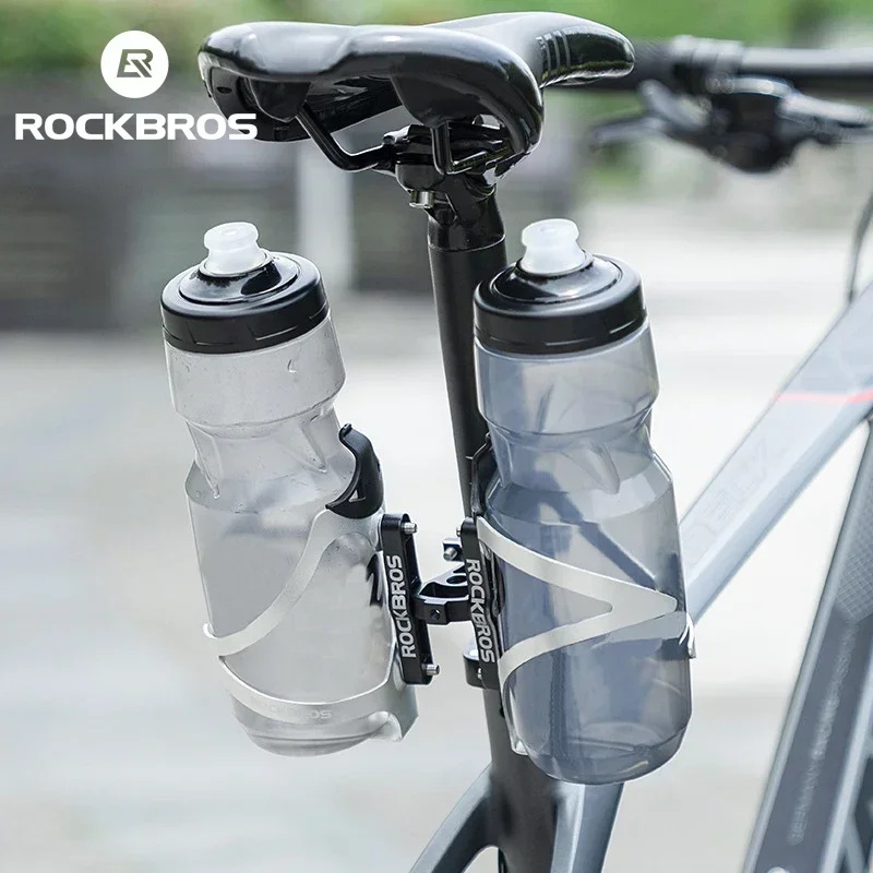 

ROCKBROS Aluminum Alloy Single Double Bicycle Water Bottle Holder Adapter Cage Converter Motorbike MTB Road Bike Kettle Mount