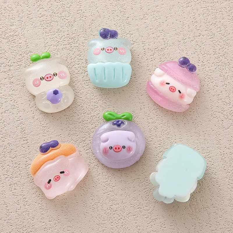 

5 шт., прозрачные кабошоны из смолы с плоской задней частью серии «сделай сам», ювелирные аксессуары, чехол для мобильного телефона ручной работы, подвески, материал шпильки