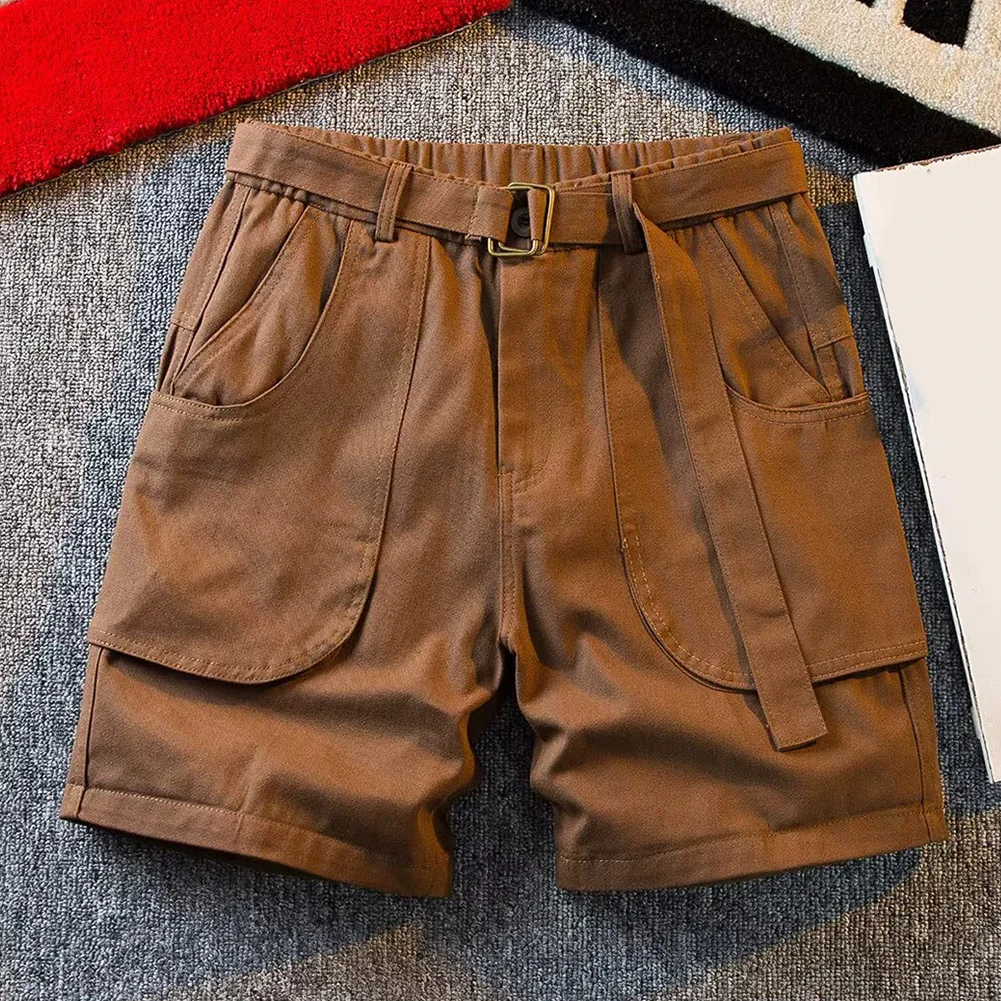 ملابس الشاطئ شورت صيفي فضفاض شورت جيب غير رسمي للصيف شورت صيفي مريح مرن قليلاً