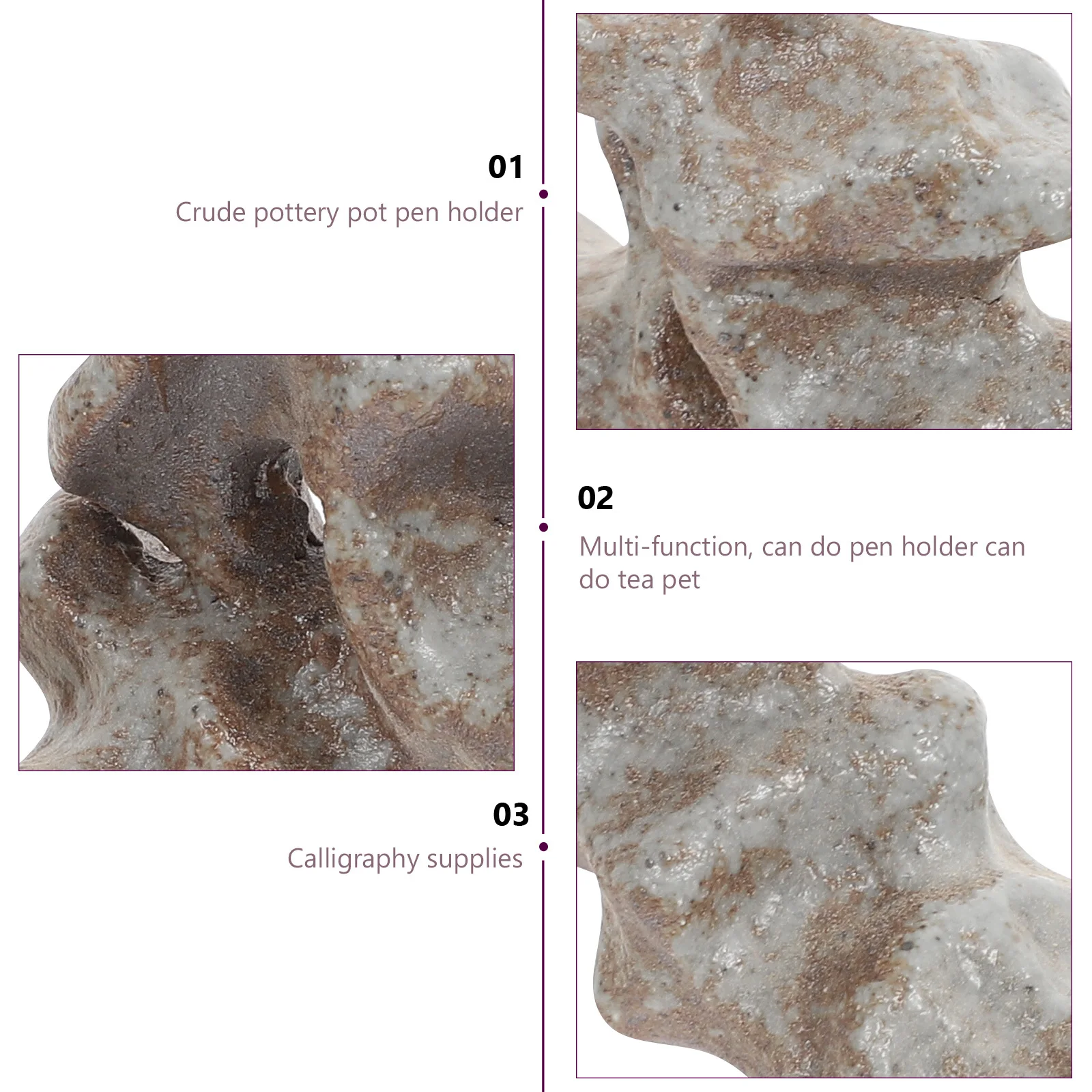 

1Pcs Ceramic Calligraphy Pen Rack Premium Brush Pen Rest Ink Brush Holder for Office Home Study Decoration Study Room Ornament