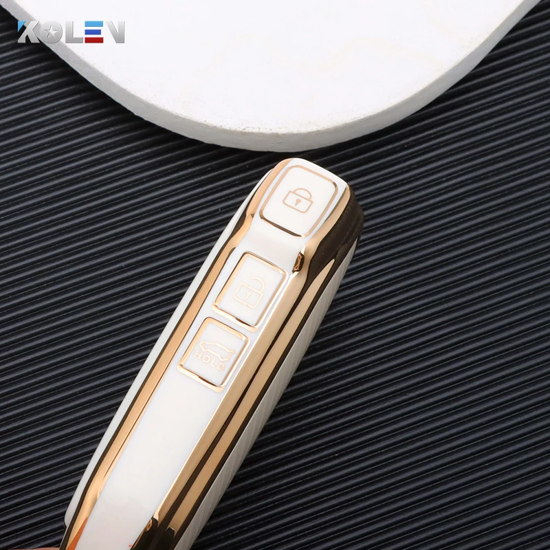 New TPU Car Key Case Cover Shell For KIA Sportage R GT Stinger Sorento Ceed Cerato Forte Niro Soul Telluride Protector Keyless