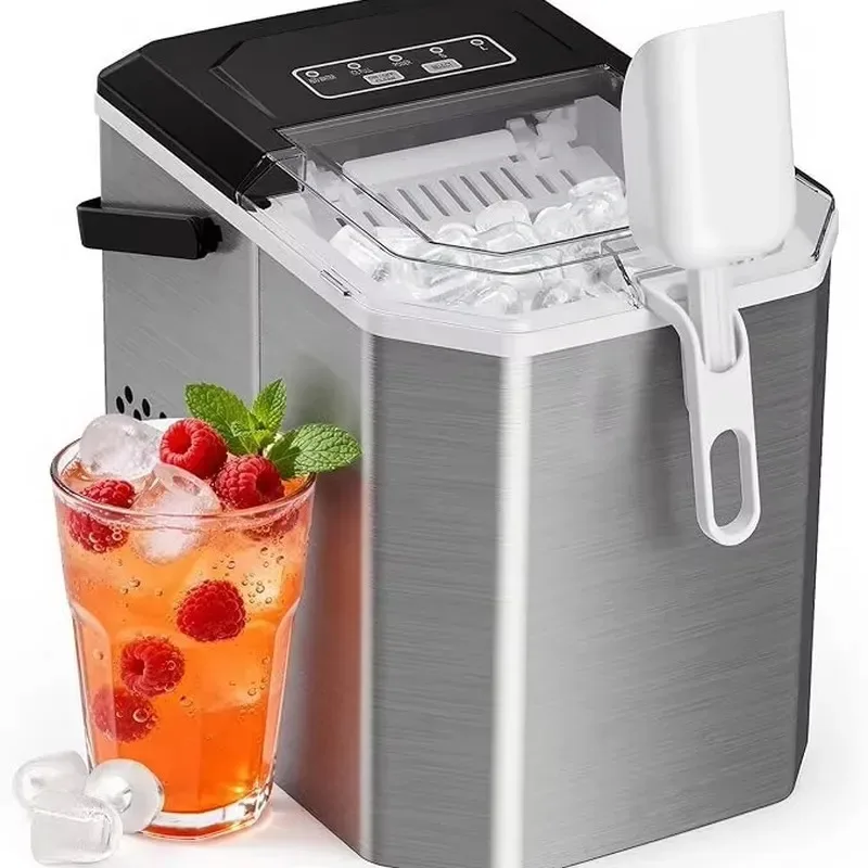 STLF Cross-border free shipping portable mini dormitory fully automatic cleaning fast ice making commercial ice