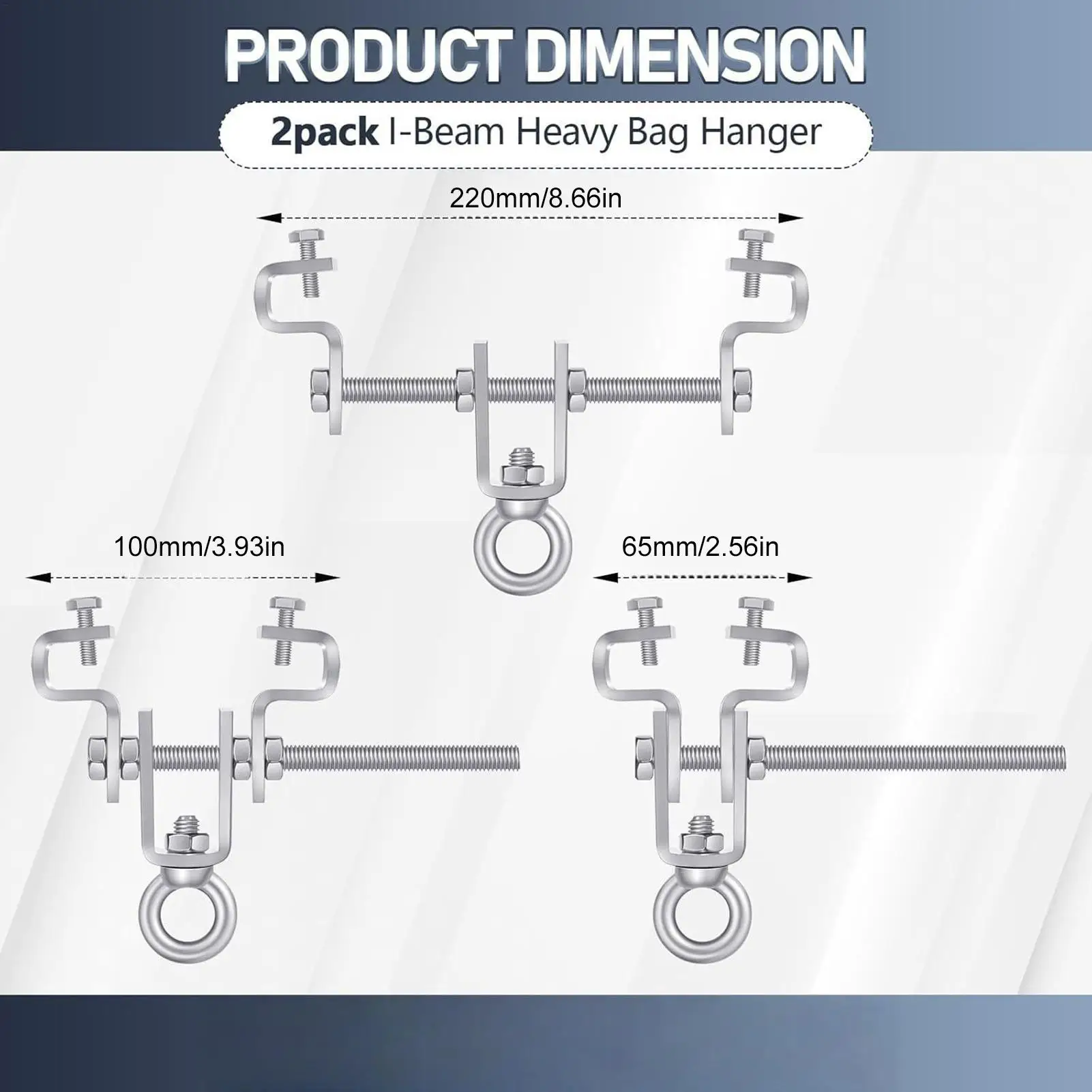 I Beam Clamp Punching Bag Hanger Steel Boxing Bag Mount For Industrial Bracket System Fighting Training Martial Arts Punching