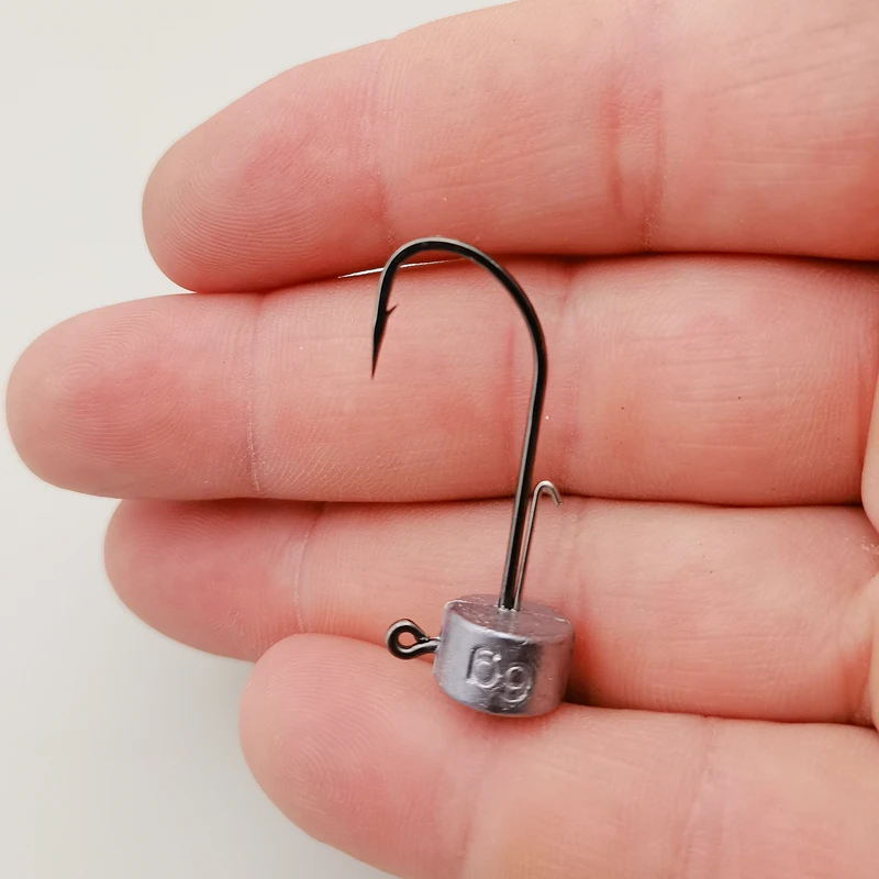 Mr JigginG 10 قطعة Ned Rig تهز - مراجعة Fishing Hook Offset وسعره