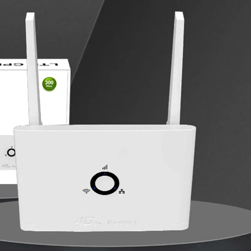 B04B-4G LTE CPE Router 4G SIM Wifi Router 300Mbps Wireless Wifi Hotspot 2 External Antennas 4G SIM Card Router LAN EU Plug