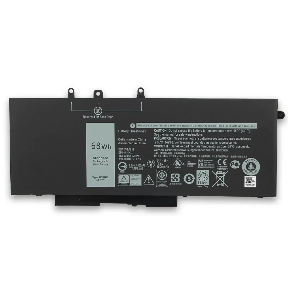 New Replacement Battery GJKNX For DELL Latitude 5280 5290 5480 5490 5580 5590 3520 3530 M3520 M3530 Latitude 14 5491 8500mAh