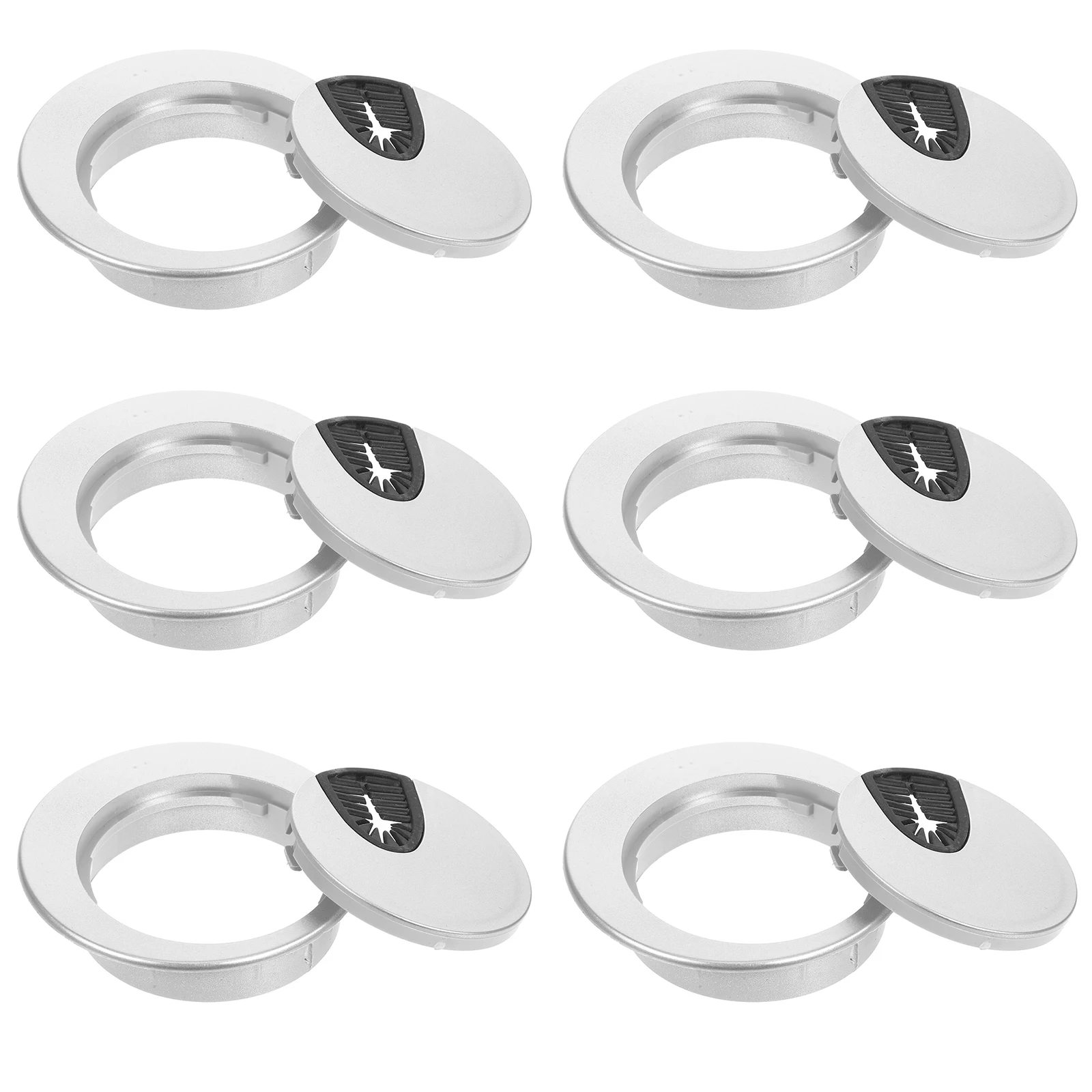 

6pcs Cable Holes Grommets Desk Wire Tidy Wall Grommets For Cables Cord Organizer Computer Outlet Plate Hole Cover
