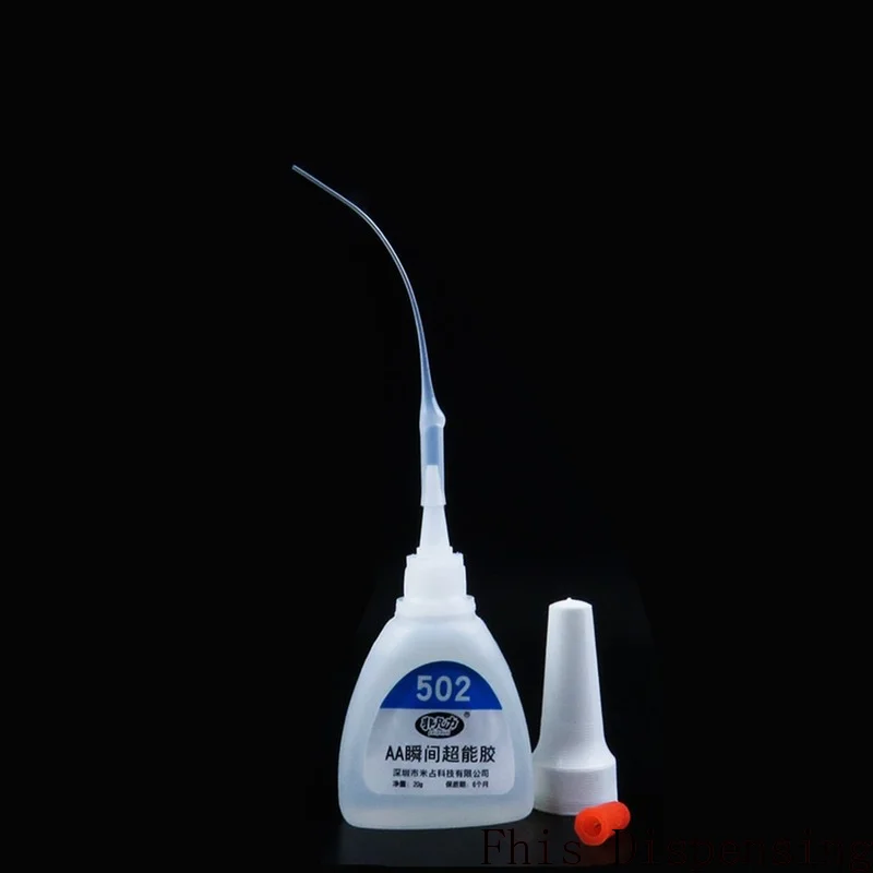 Punte Micro di precisione frusta punte applicatore supercolla sottile punta Super colla confezione da 50