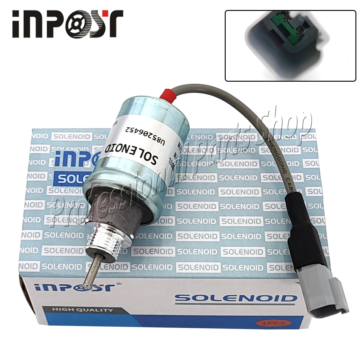 

12V Fuel Shut Off Solenoid For Perkins 402D 403D 404D 404C U85206452 185206452