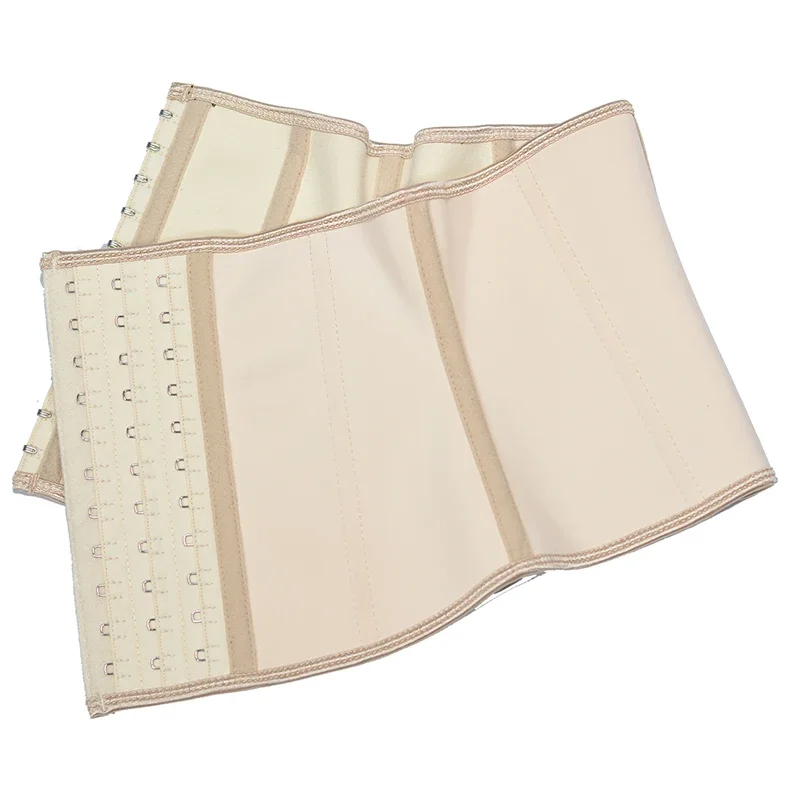 22 см/24 см короткий 3-слойный латексный корсет для тренировки талии 9 стальных костей Корректирующее белье Формирователи тела Женский корсет Пояс для похудения Формирователь талии