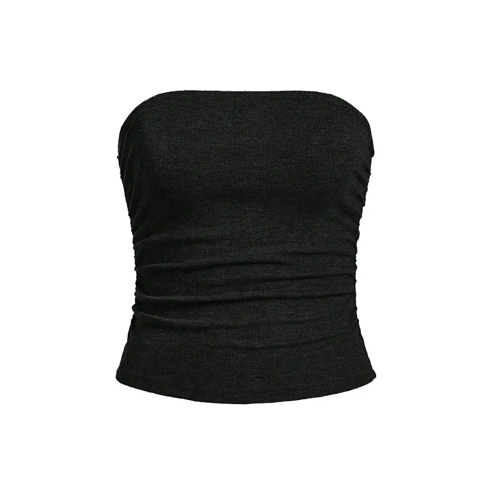 Mia Muse Select Skinny Fit Korean Style Solid Summer Casual Basic Tops Women's Sleeveless Tanks & Camis Off Shoulder