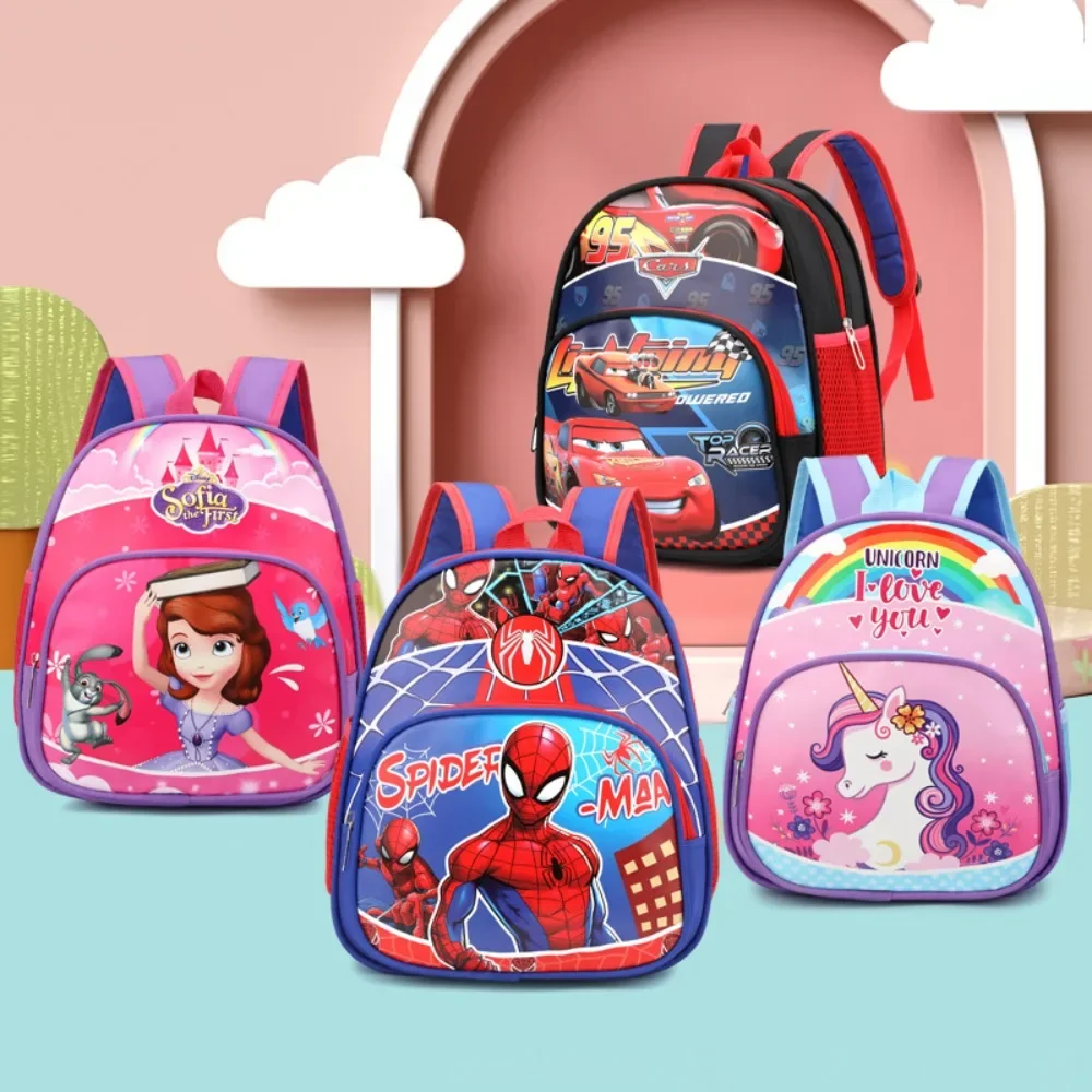 Captain America Spider Man School Backpack for Kids Cute Cartoon Lightweight Multi Layer Spinal Protection Comfortable Backpack