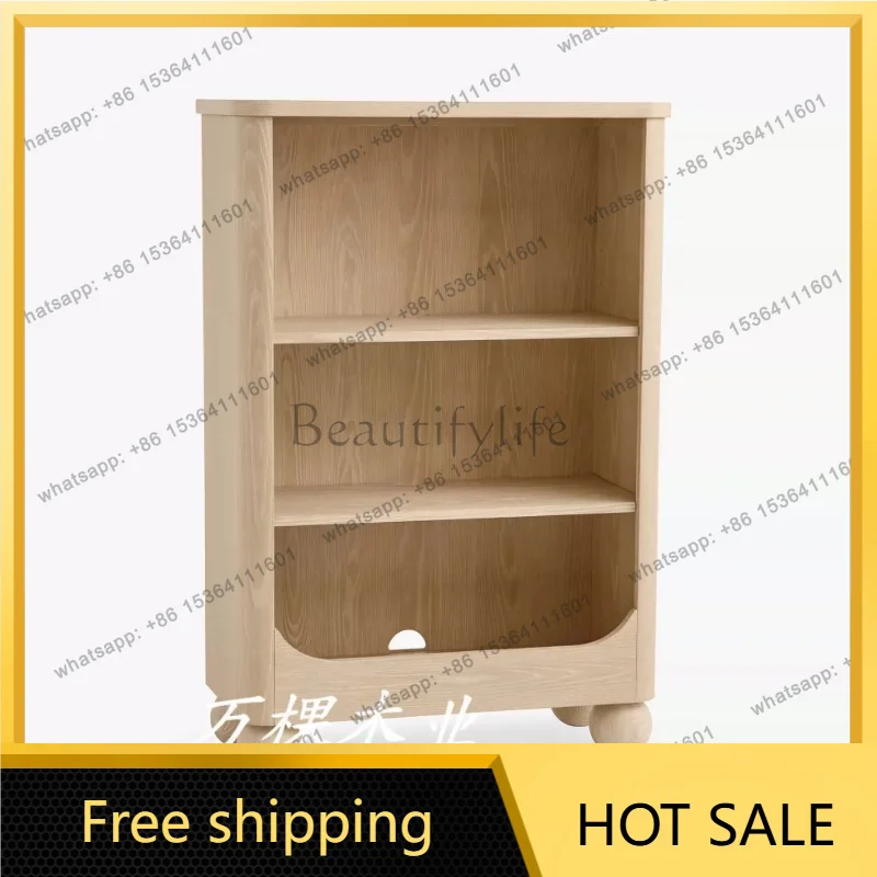 Zj. Customized French solid wood living room sofa side cabinet multi-functional display cabinet