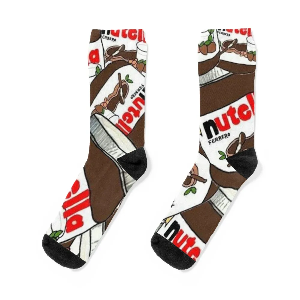 

Jar of nutella chocolate Socks Stockings compression New year's aesthetic Men's Socks Women's