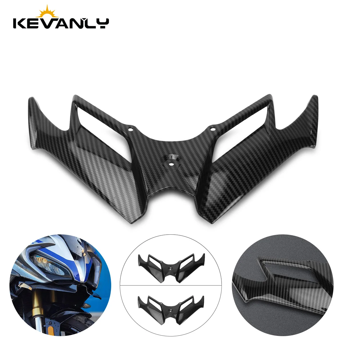 Motorcycle Front Fairing Aerodynamic Winglet Suitable For SUZUKI GSX250R Kawasaki Ninja Series CFMOTO 250SR / 450SR
