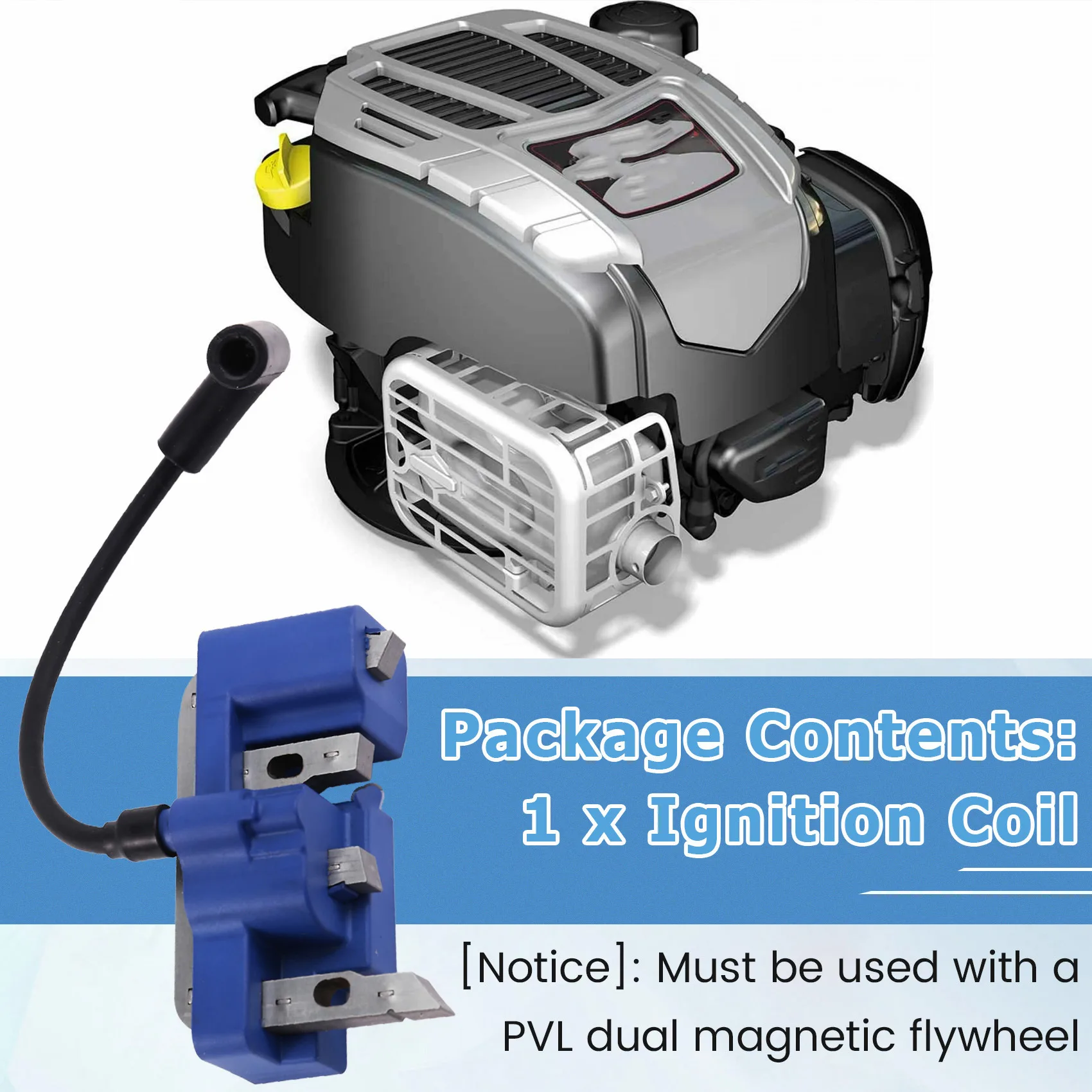 

L10A 555681 Armature Ignition Coil For Briggs & Stratton Kart Animal PVL Magneto Armature 12000 RPM