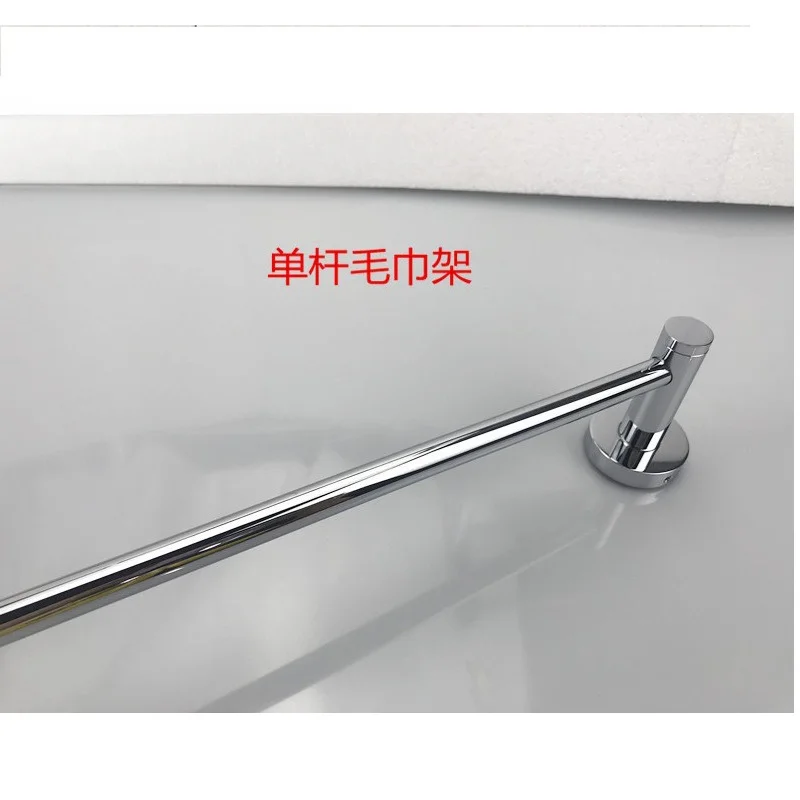 304 Stainless Steel Single-Rod Towel Rack Chrome Towel Bar Wall Mounted Towels Rack Bathroom Hardware Accessories