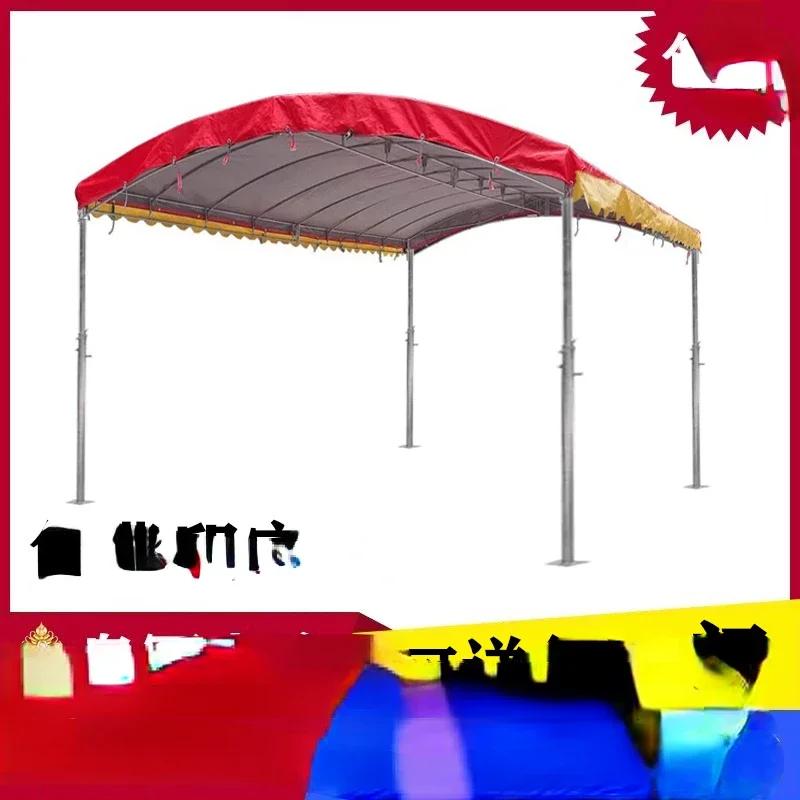 rural mobile banquet tent shade stall happy banquet red and white wedding outdoor parking greenhouse activity canopy