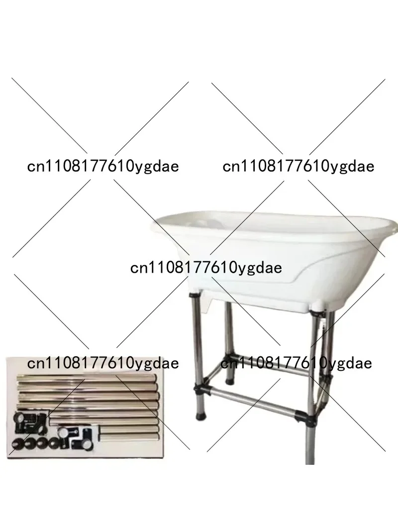 Large Pet Bathtub Non-Slip for Dogs And Cats with Sturdy Stainless Steel Legs Easy Install Comfortable Bathing for Your Furry Fr