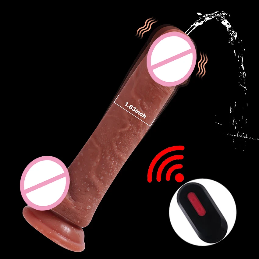 Vibromasseur d\'éjaculation électrique pour femme, gode SLaura Ting, jouets sexuels pour pénis Squ343, élimination du point G, télécommande sans fil