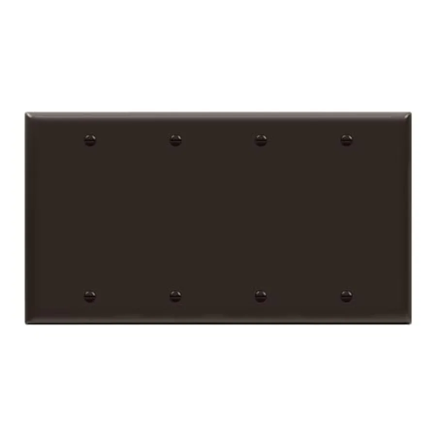 

Blank Device Wall Plate, Blank Outlet Cover, Standard Size -.50" x 8.9", Polycarbonate Thermoplastic, 8804-BR