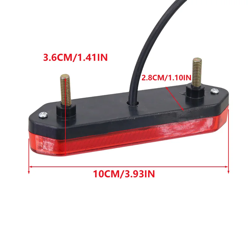 Brake Light Signal LED Rear Tail 48V Light With Bracket Night Safety Taillight For Small Citycoco Electric Scooter accessories - view 2
