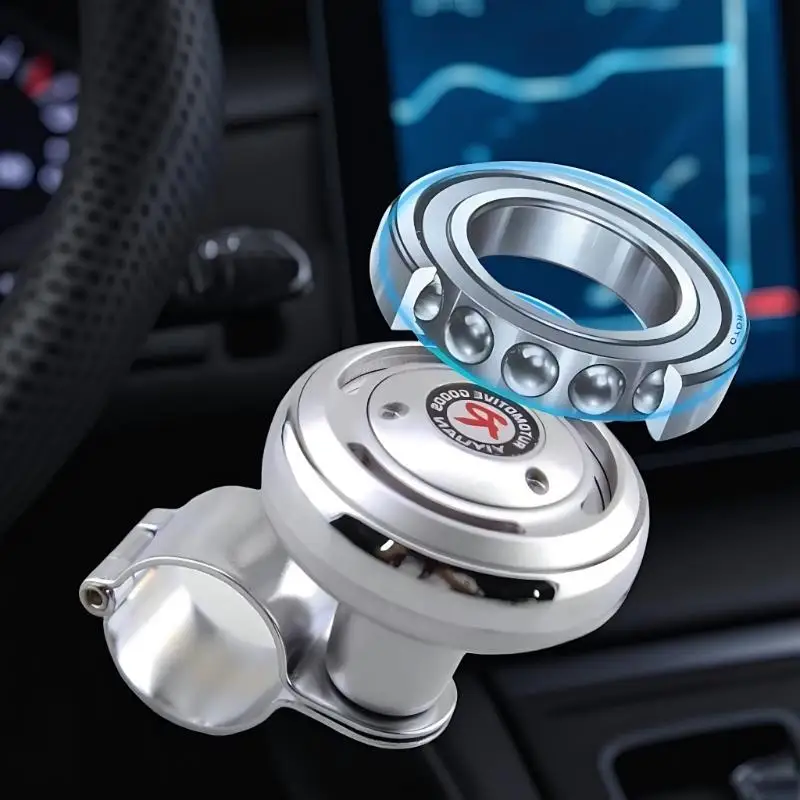 

Universal Auto Accessories Booster Ball Steering Wheel Power Handle Labor Saving Rotating Spinner Knob Kit