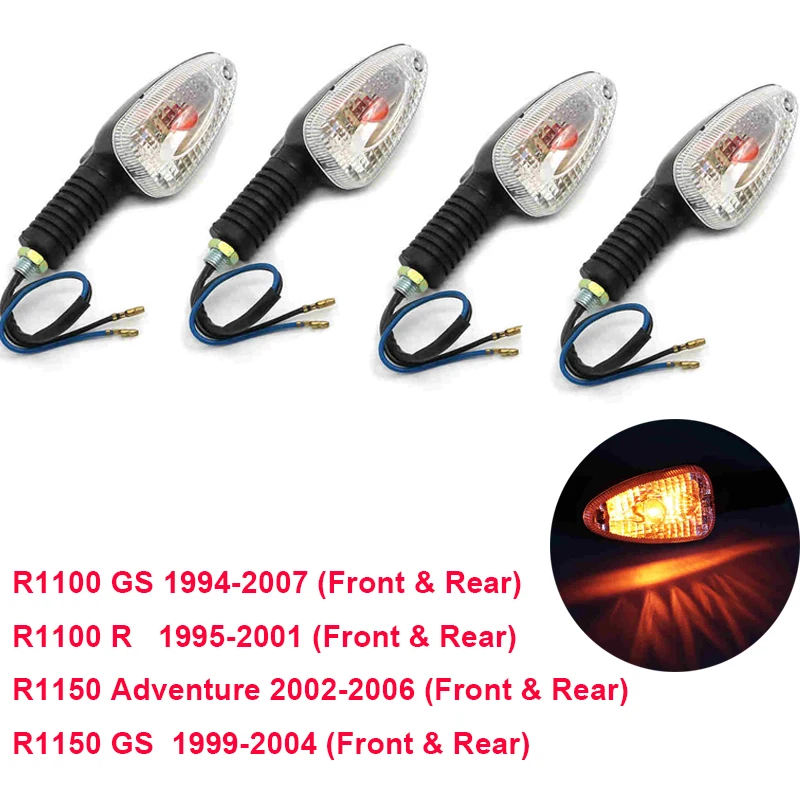 Front & Rear Motorcycle Light Turn Signal Flashing Signal Indicator Light For BMW R1100 GS R1100 R R1150 Adventure R1150 GS