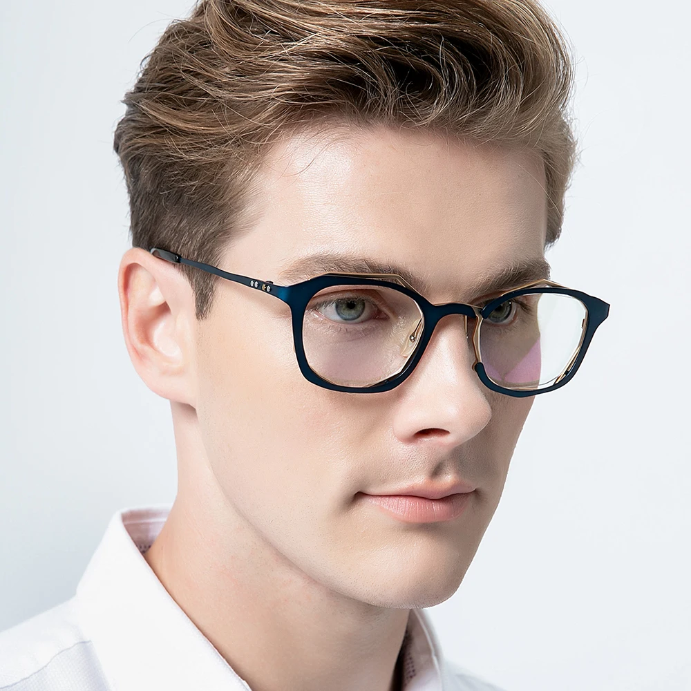 FONEX Pure Titanium Eyeglasses Frame Men Brand Design Retro Square Glasses Vintage Women Japanese High-end Quality Eyewear 85729