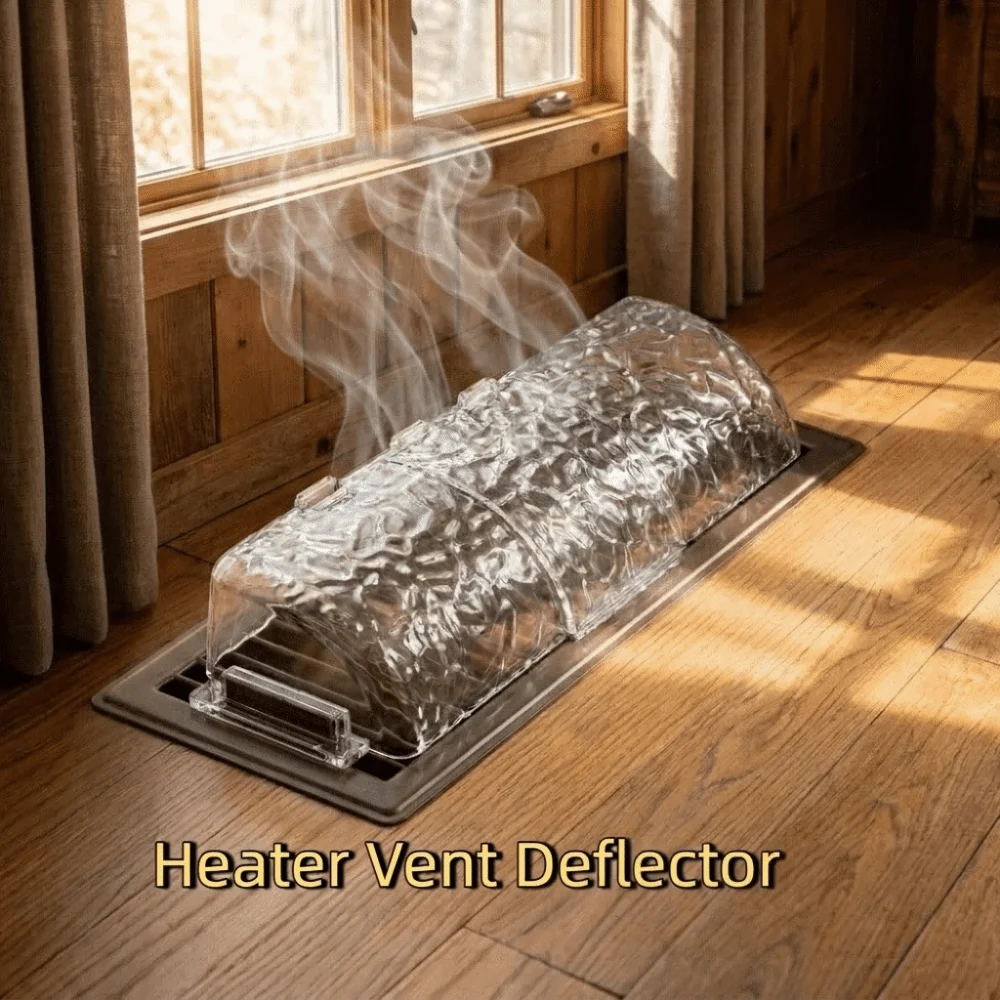 Plastic Magnetic Air Conditioner Vent Deflector Adjustable Anti-Direct Blowing Heater Vent Deflector Retractable Guide Wind