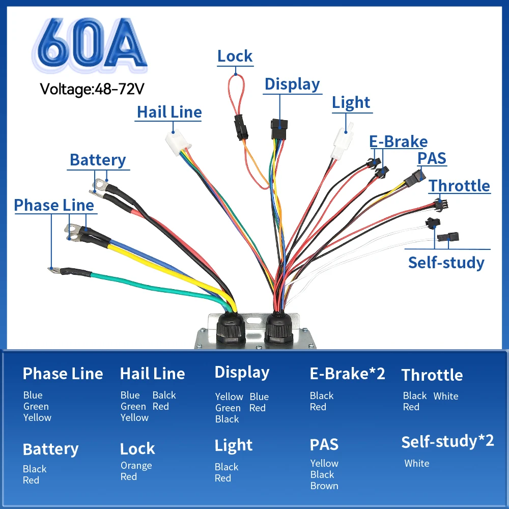 電動自転車用3モード正弦波コントローラー,カラーLCDディスプレイ,NFC,24v,36v,48v,17a,26a,30a,60aと互換性があります