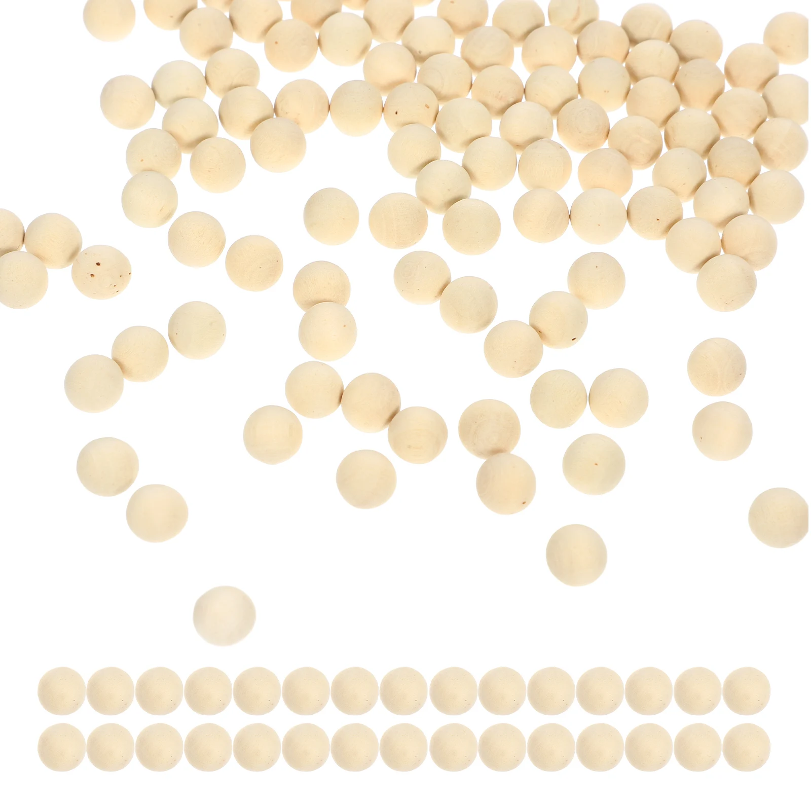 

100Pcs Round Wooden Balls 8mm Smooth Sphere Unfinished Wood Balls for Crafting DIY Decorative Ball Accessories