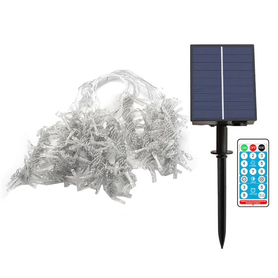 Imagem -06 - Solar Icicle Lights para Exterior Luzes de Icicle ao ar Livre Cortina Solar de Natal Luz de Fada com Controle Remoto 720 Led 18m