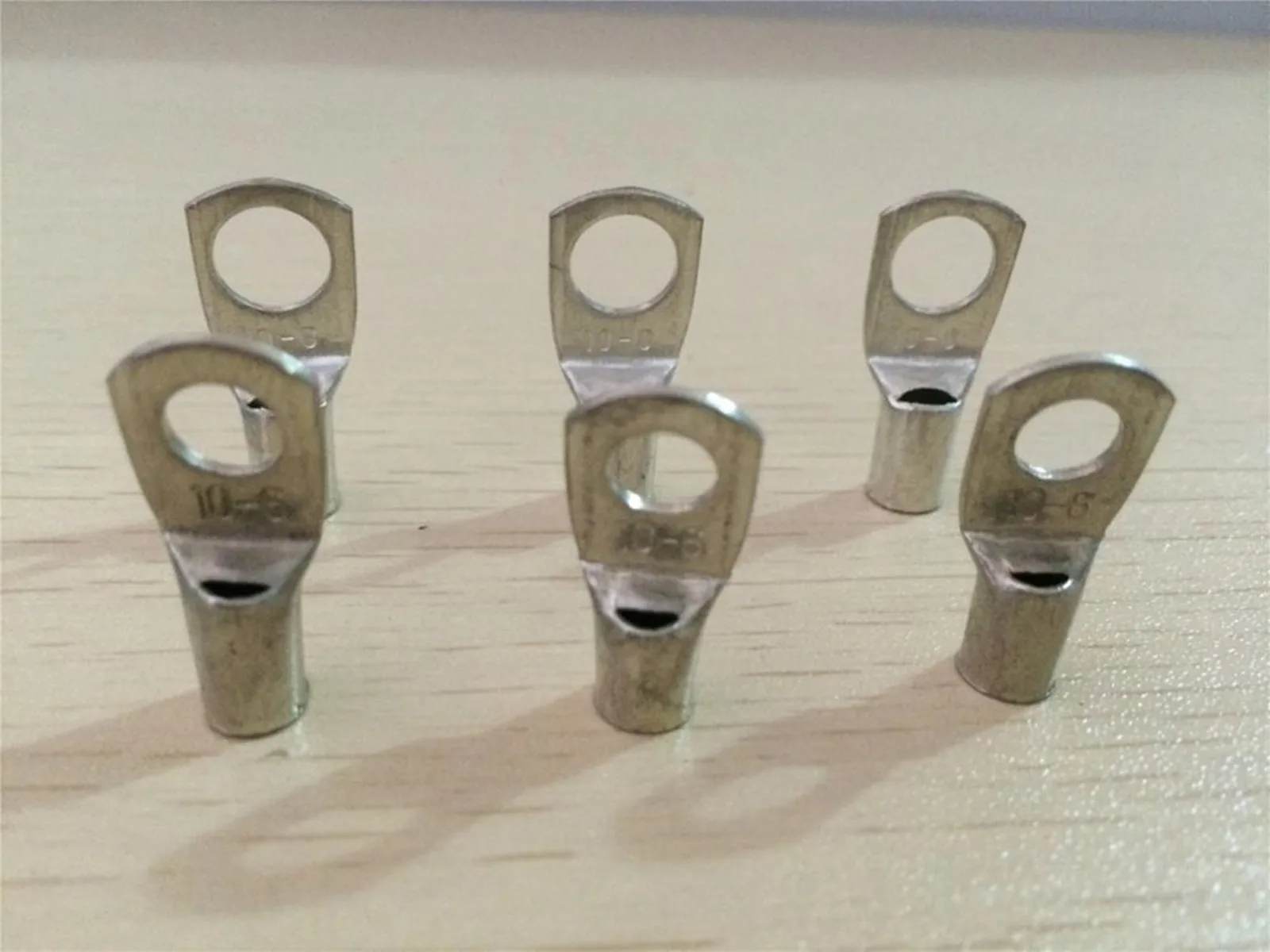 10PC SC35-6 SC35-8 SC35-10 SC35-12 Copper Cable Lug Kit Bolt Hole Tinned Cable lugs Battery Terminal Copper Nose Wire Connector