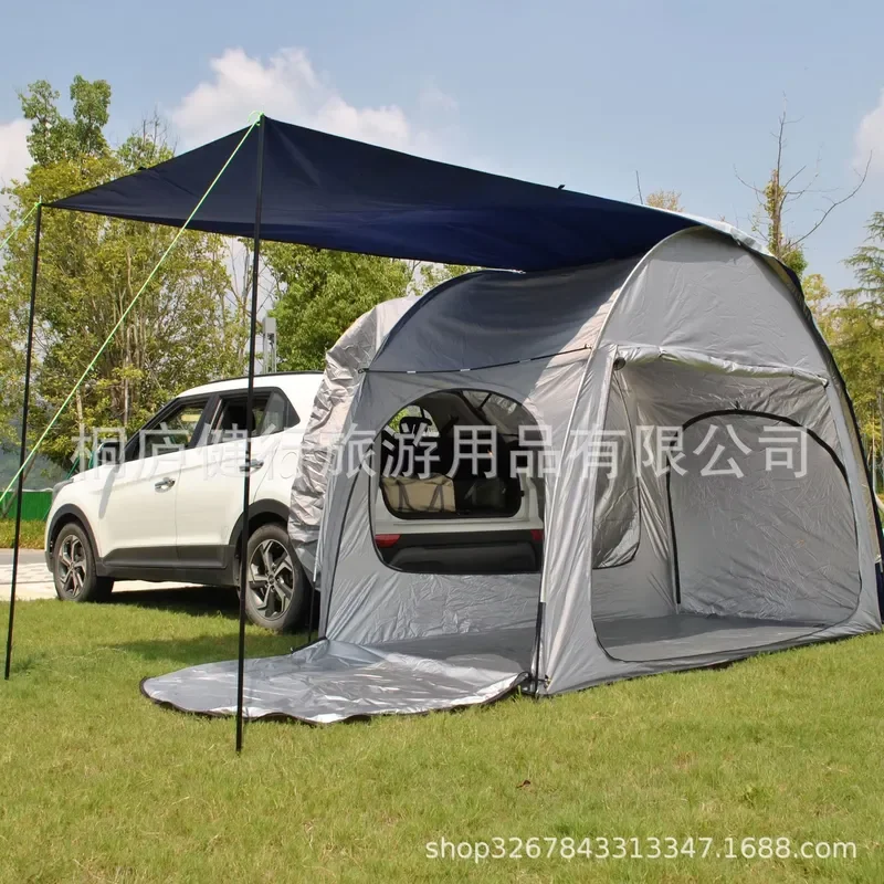 Car rear tent SUV outdoor rear tent, roof extension tent, car tent integrated