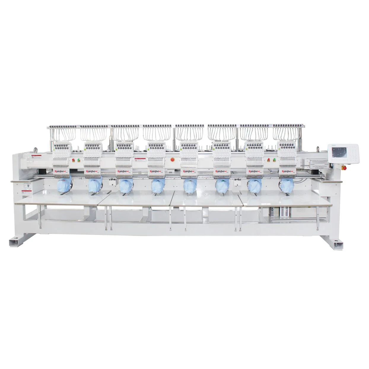 Top Selling Industrial Fuwei 8 Heads Embroidery Machine For Cap Clothes Fabric