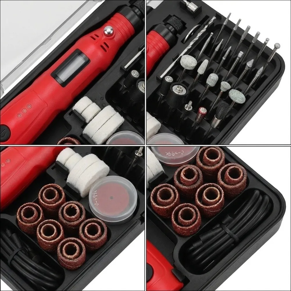 Lightweight Polishing Tool Power Tool Accessory Electric Sander Set Cordless Rotary Tool Ergonomic Non-slip Handle