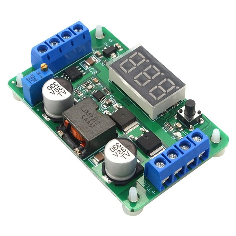 T21C LTC1871 Step Up Converter Module 3.5V-30V Power Supply Module With LED Digital Voltmeter For DIY Projects