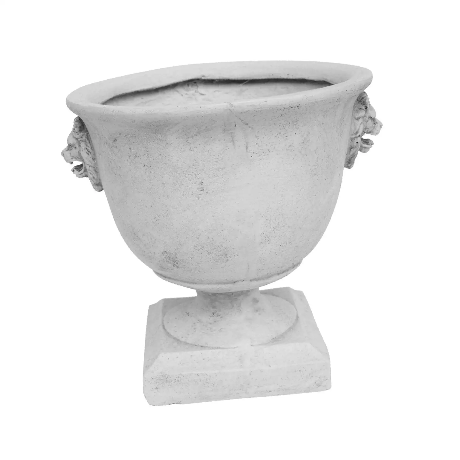 

Outdoor Decorative Flower Pot Antique White Metal Oxide Plant Vase for Garden Decoration and Home Garden