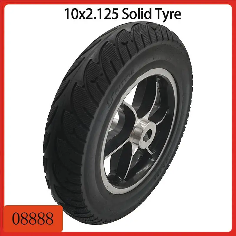 High-quality solid keyway tires designed specifically for electric scooter models requiring 10x2.125.