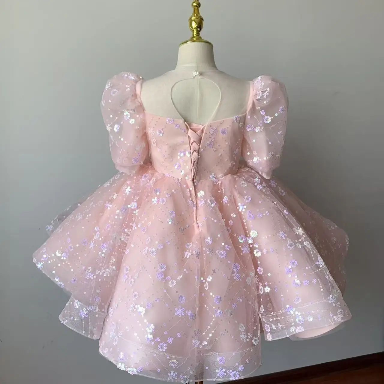 

Children's Dress Fashion Girls' High end Western Style Fashion Show Princess Dress Girl Birthday Flower Girl Host Perform