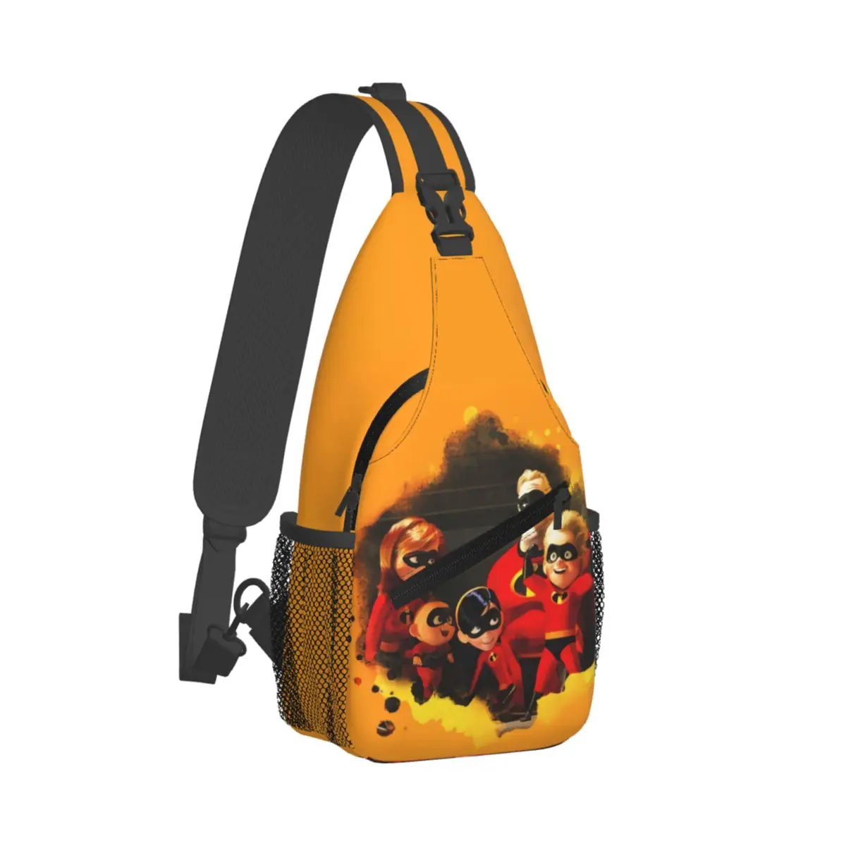 Custom The Incredibles Shoulder Backpack Women Men Casual Shoulder Chest Bags for For Traveling Hiking Bob Parr Anime Sling Bag