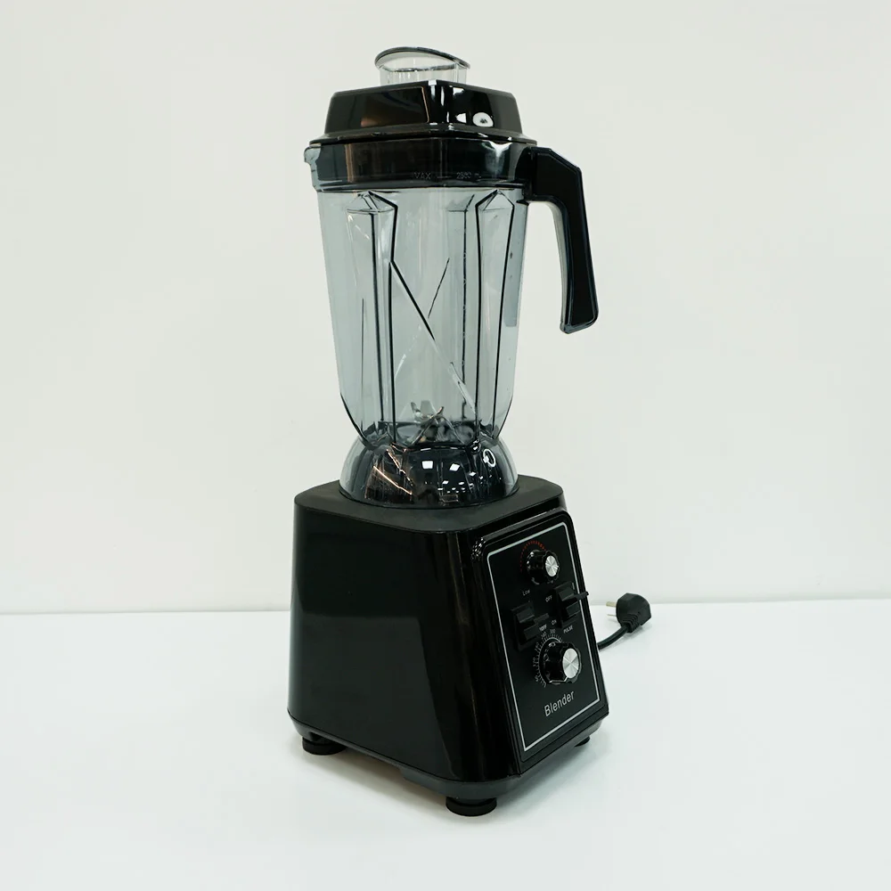 Commercial Professional 110V 2.5L Blender Black Coffee Juicer with Smoothies Maker Plastic Container for Kitchen Appliance