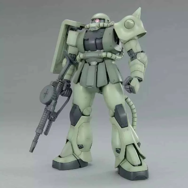 Bandai Original GUNDAM MG Series MS-06F ZAKU Anime Action Figure Assembly Model Toys Collectible Model Ornaments Gifts