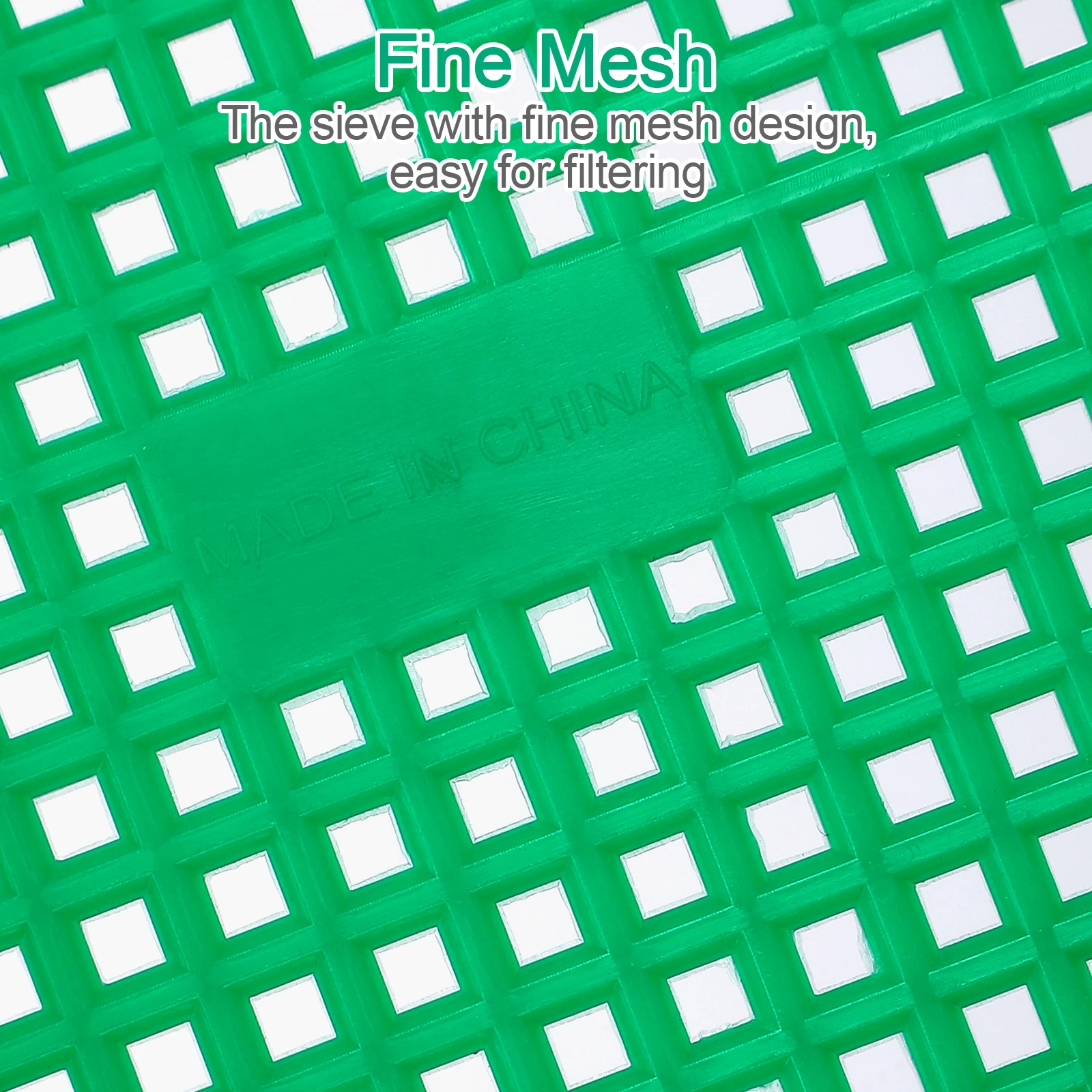 

2Pcs Garden Sieve Plastic Mesh Tool for Balcony Mini Garden Compost Soil Stone Green Color Deviation Plastic Sieve