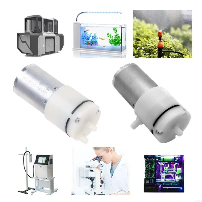 A2UD DC12V 370 Electric Micro Diaphragm Vacuum Air Low Noise Replacement for Drinking Equipment Beauty Device